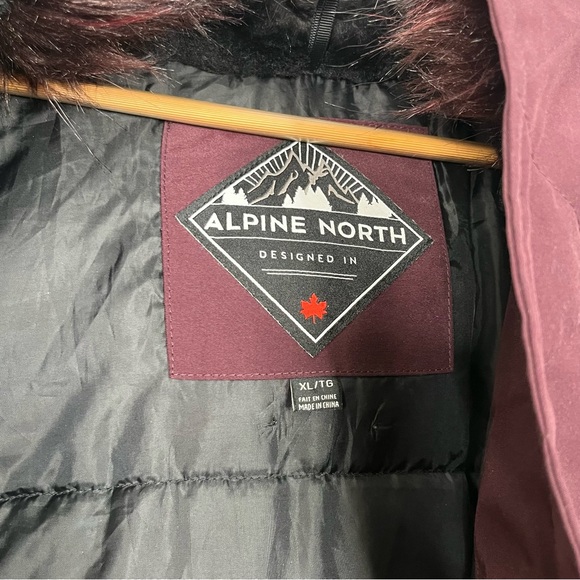 Alpine North Vegan Down Long Parka Jacket - Picture 14 of 14